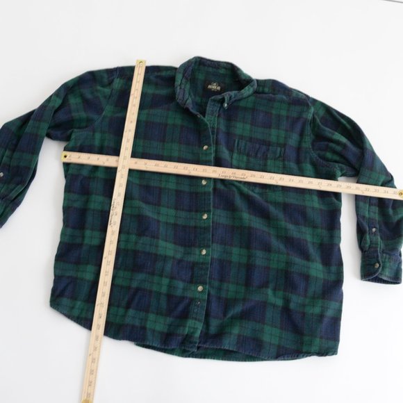Green and Blue Plaid Men's Shirt - Picture 4 of 11